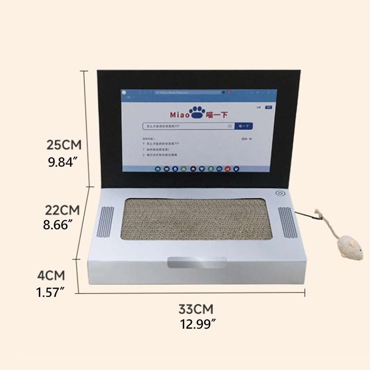 Kat Laptop-Stijl Krabplank van karton